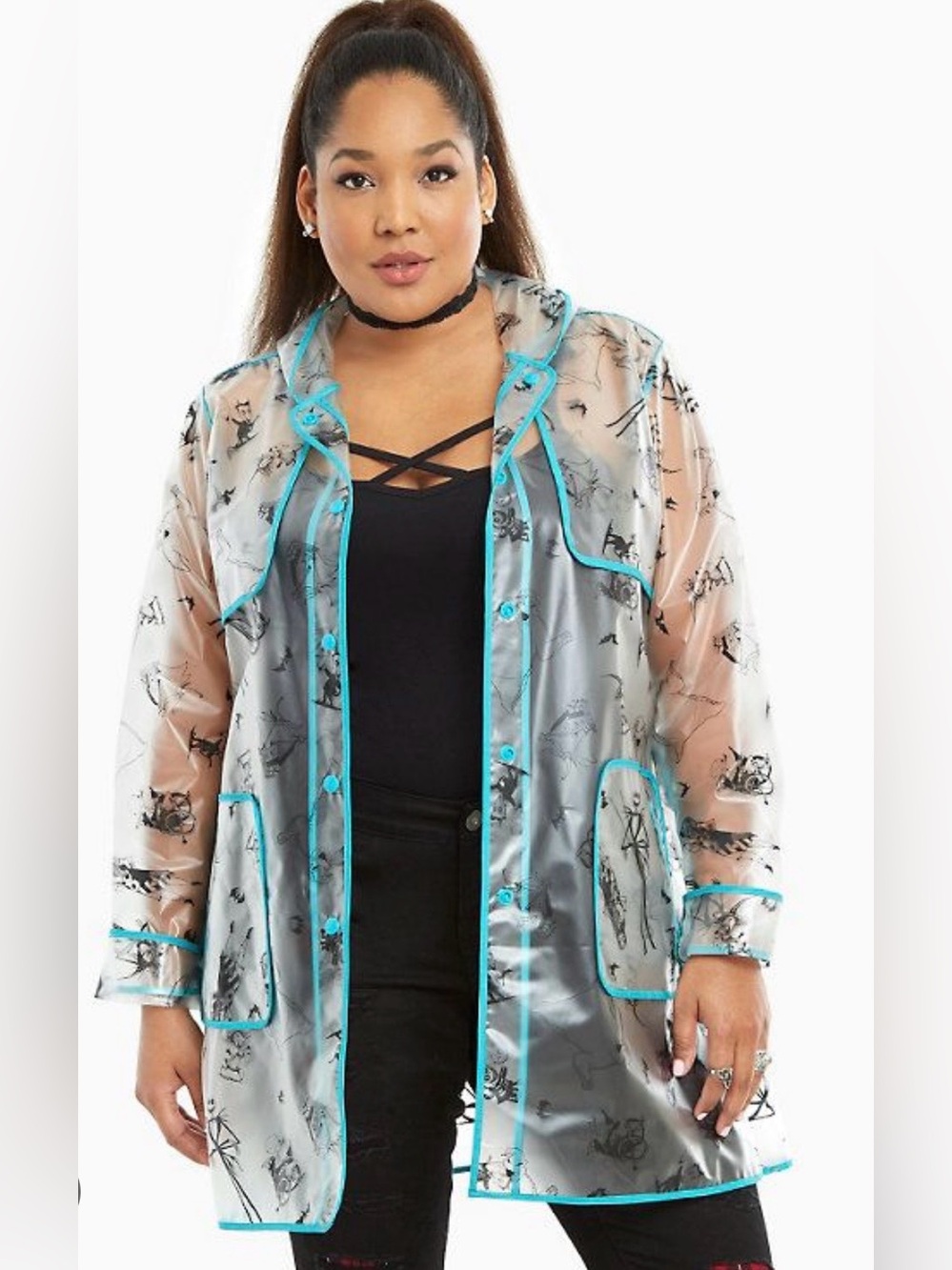 Torrid Nightmare Before Christmas Raincoat